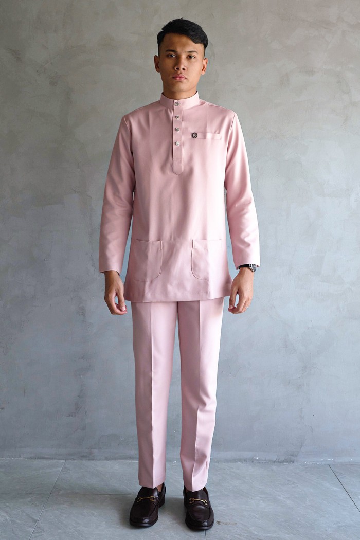 Baju Melayu Yusoff - Light Pink